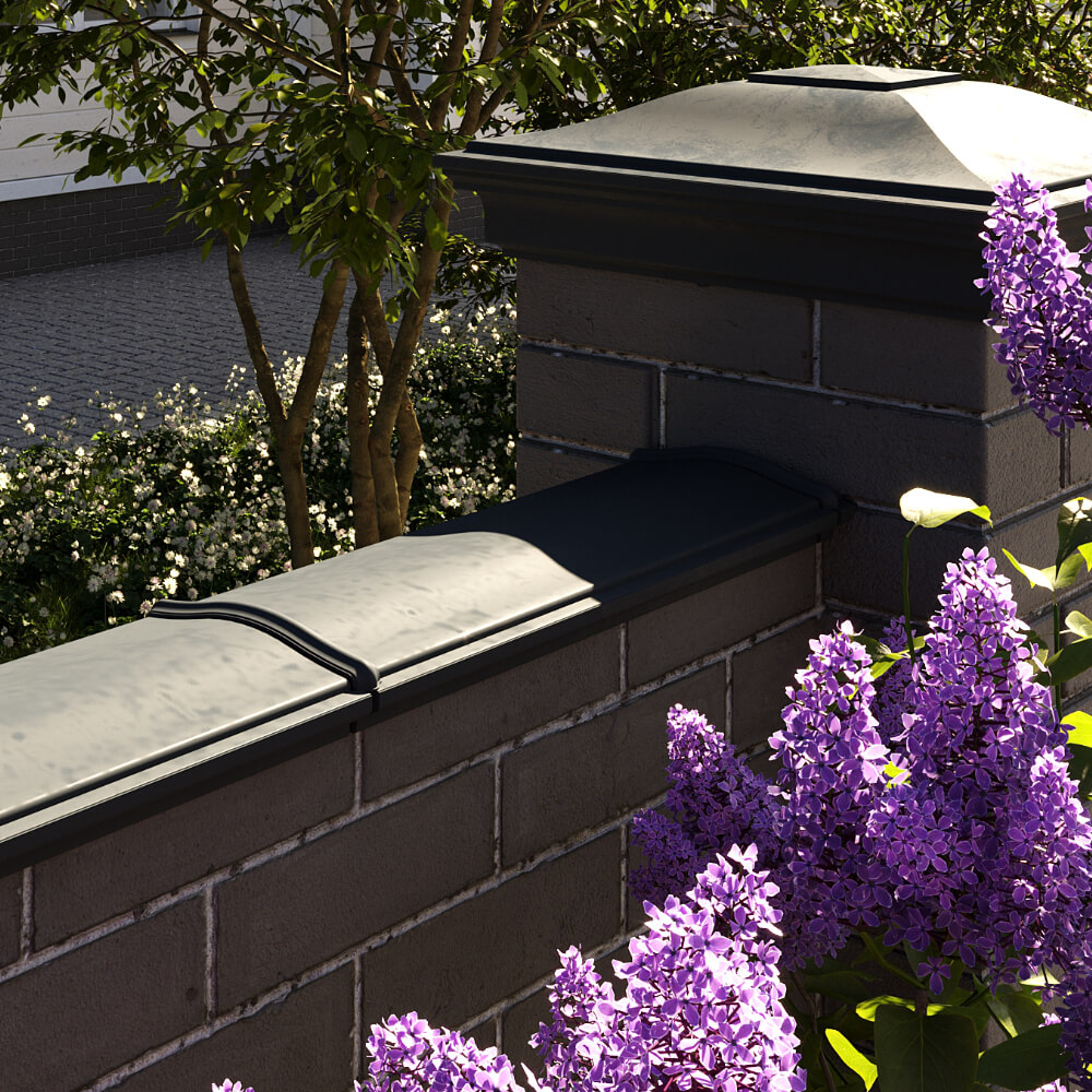 Парапет Zking Монблан Черный посадка на 0.5 кирпича (130мм) в Златоусте фото