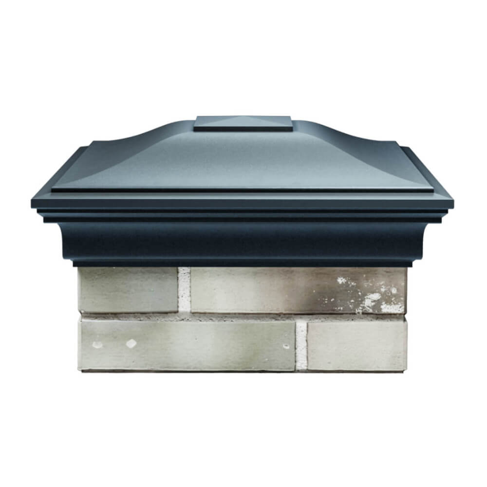 Колпак Zking Монблан Серый на столб 1.5х1.5 еврокирпича 0.7НФ (355х355мм) Златоуст фото