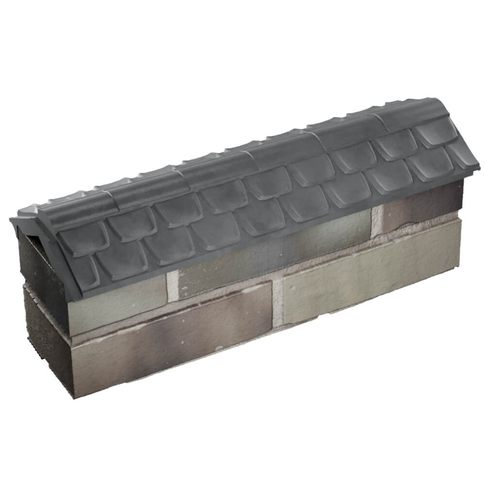 Парапет Zking Эльбрус Серый с посадкой на 0.5 кирпича (130мм) в Златоусте фото