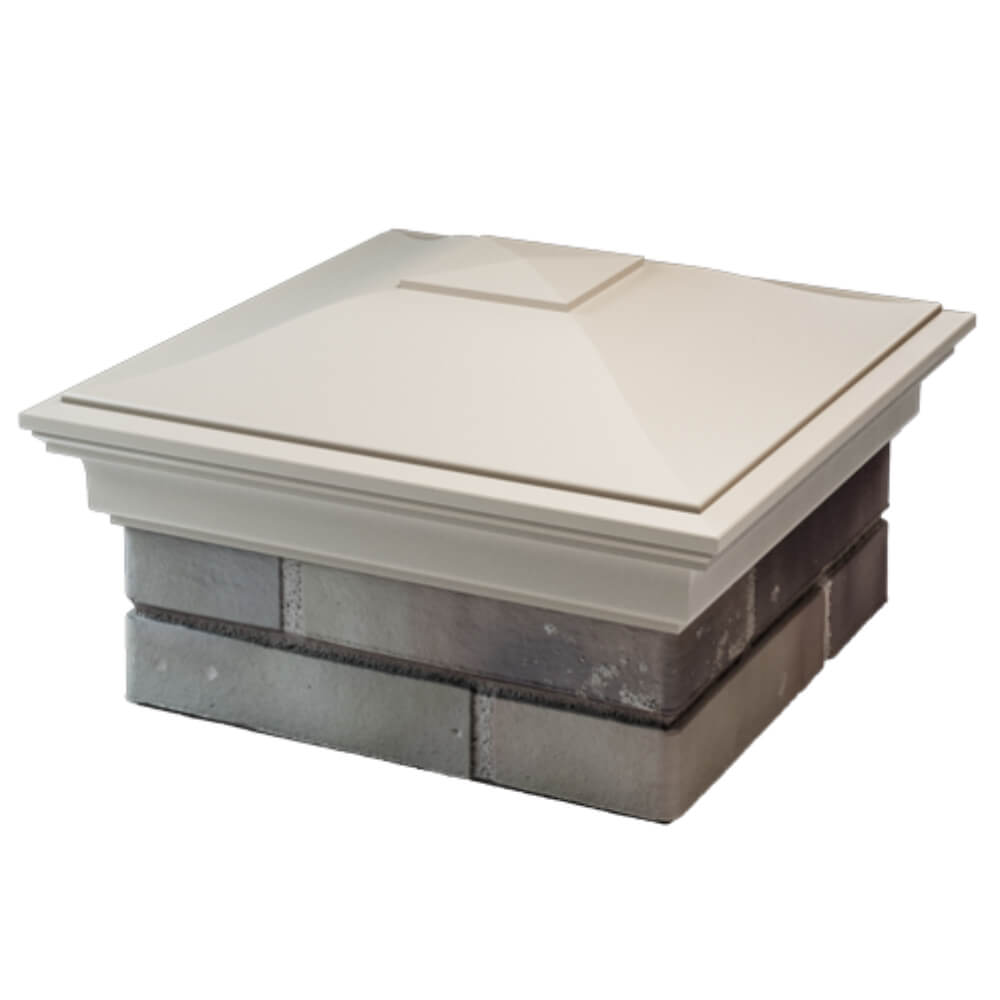 Колпак Zking Монблан Бежевый на столб 1.5х1.5 кирпича (385х385мм) в Златоусте фото