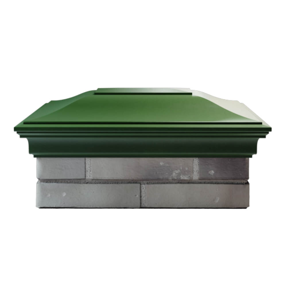Колпак Zking Монблан Зеленый на столб 2х1.5 кирпича (515х385мм) в Златоусте фото