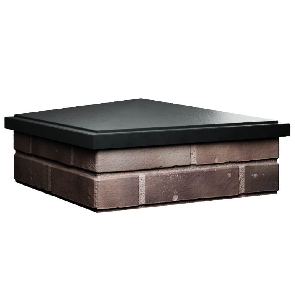 Колпак Zking БонаМоно Черный на столб 2х2 кирпича (515х515, 530х530мм) в Златоусте фото