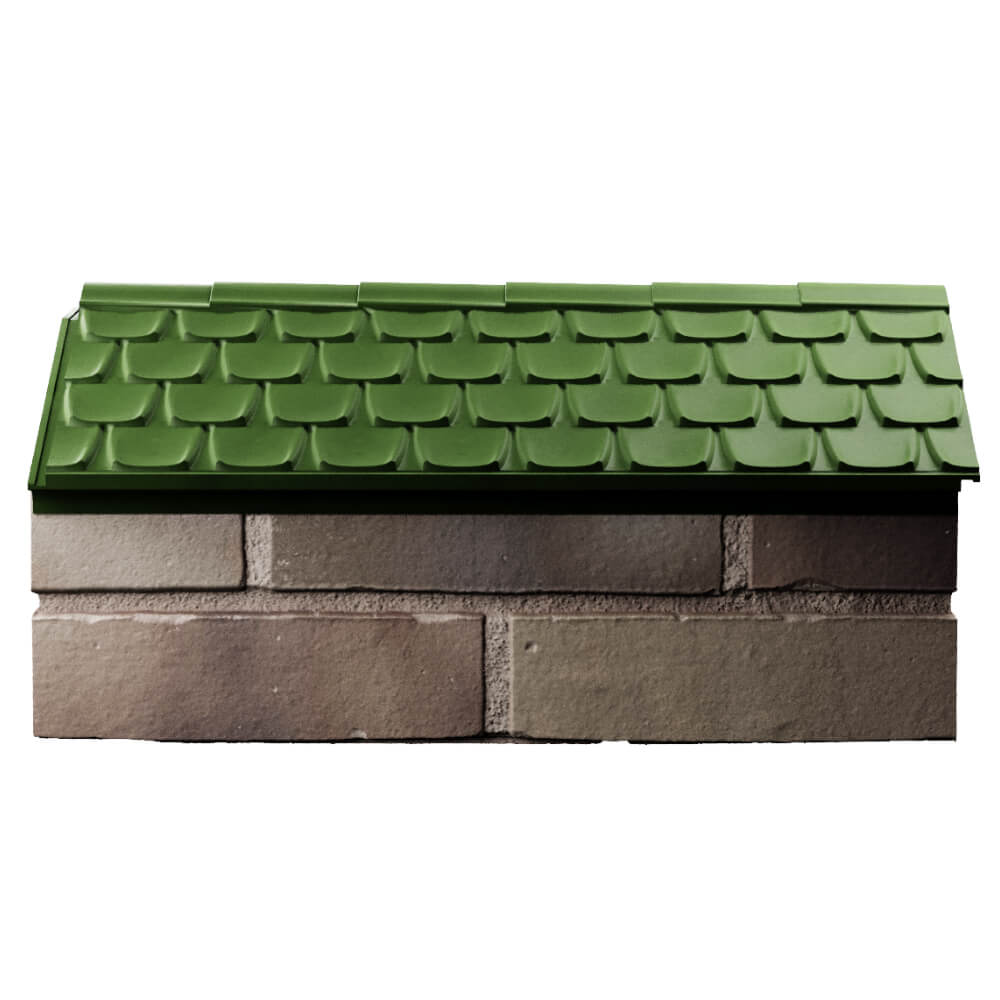 Парапет Zking Эльбрус Зеленый с посадкой на 1 кирпич (255мм) в Златоусте фото