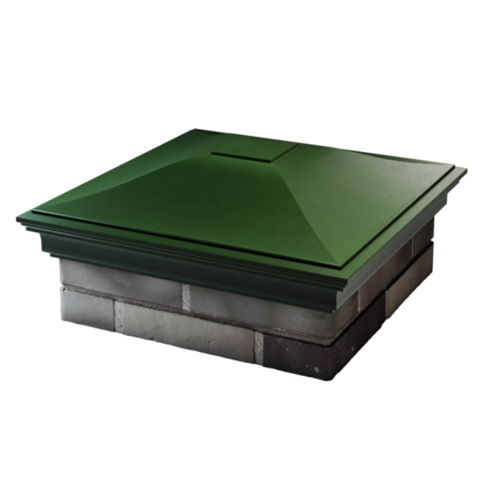 Колпак Zking Монблан Зеленый на столб 2х2 кирпича (515х515мм) в Златоусте фото