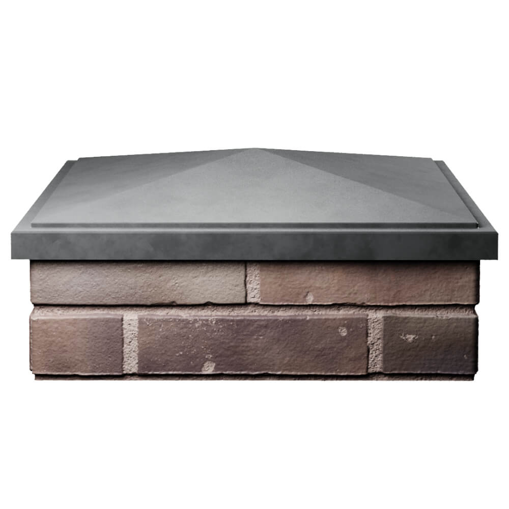 Колпак Zking БонаМоно Серый на столб 2х2 кирпича (515х515, 530х530мм) Златоуст фото