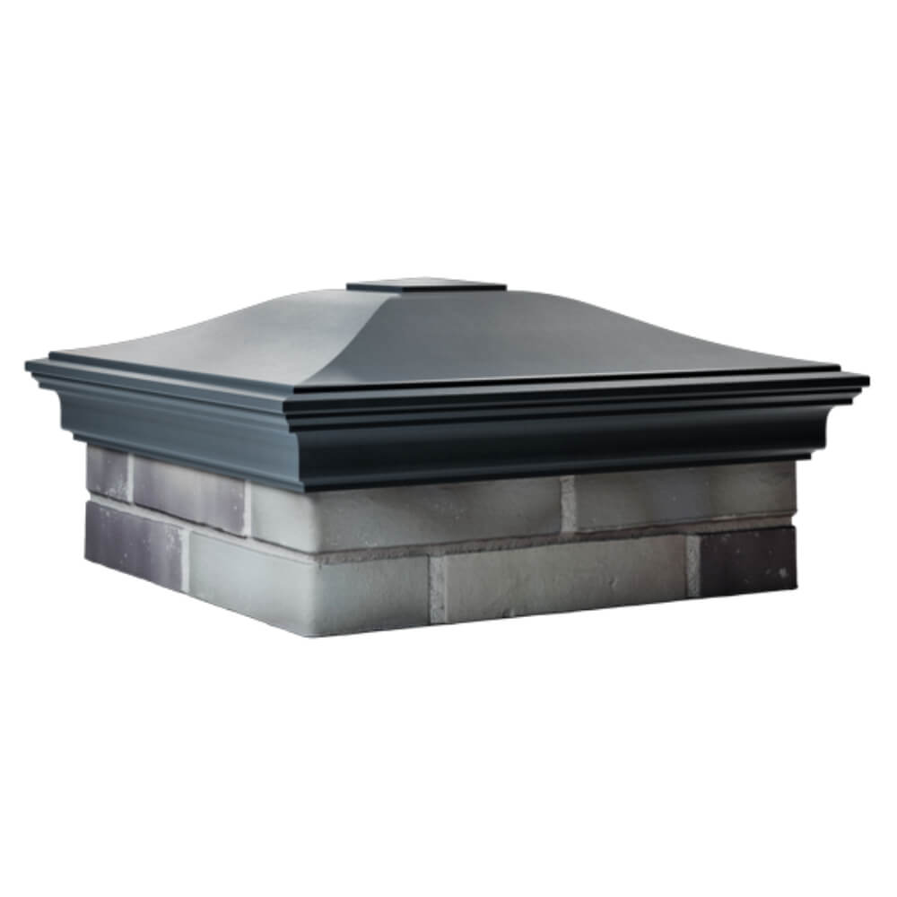 Колпак Zking Монблан Серый на столб 2х2 кирпича (515х515мм) в Златоусте фото