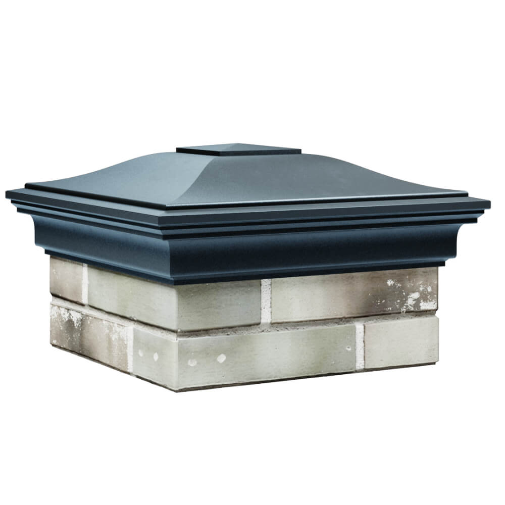 Колпак Zking Монблан Серый на столб 1.5х1.5 кирпича (385х385мм) в Златоусте фото