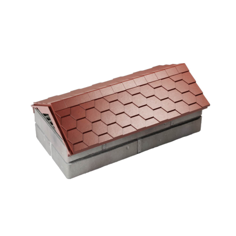 Парапет Zking Эверест Красный с посадкой на 1 кирпич (200/225/255мм) в Златоусте фото