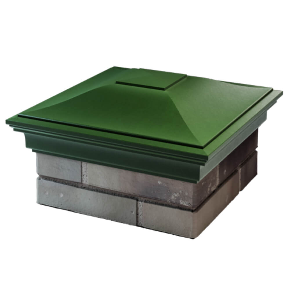Колпак Zking Монблан Зеленый на столб 1.5х1.5 кирпича (385х385мм) в Златоусте фото