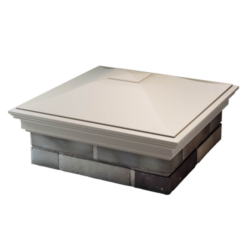 Колпак Zking Монблан Бежевый на столб 2х2 кирпича (515х515мм) в Златоусте фото