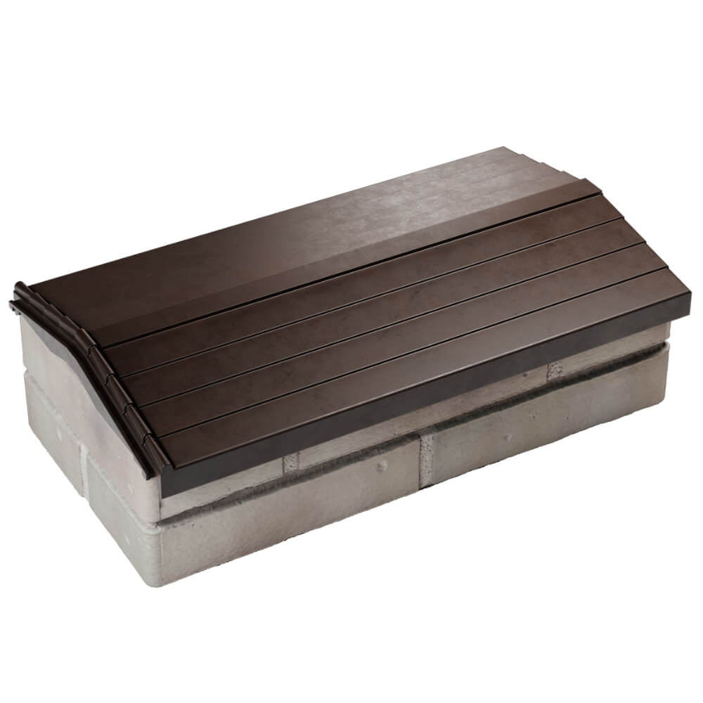 Парапет Zking Бона ХайТек Коричневый с посадкой на 1 кирпич (200/225/255мм) в Златоусте фото