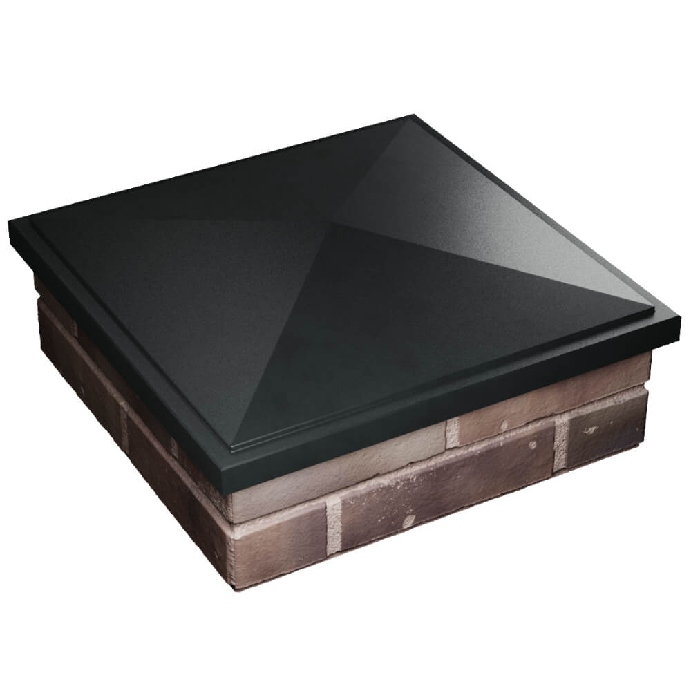 Колпак Zking БонаМоно Черный на столб 2х2 кирпича (515х515, 530х530мм) в Златоусте фото