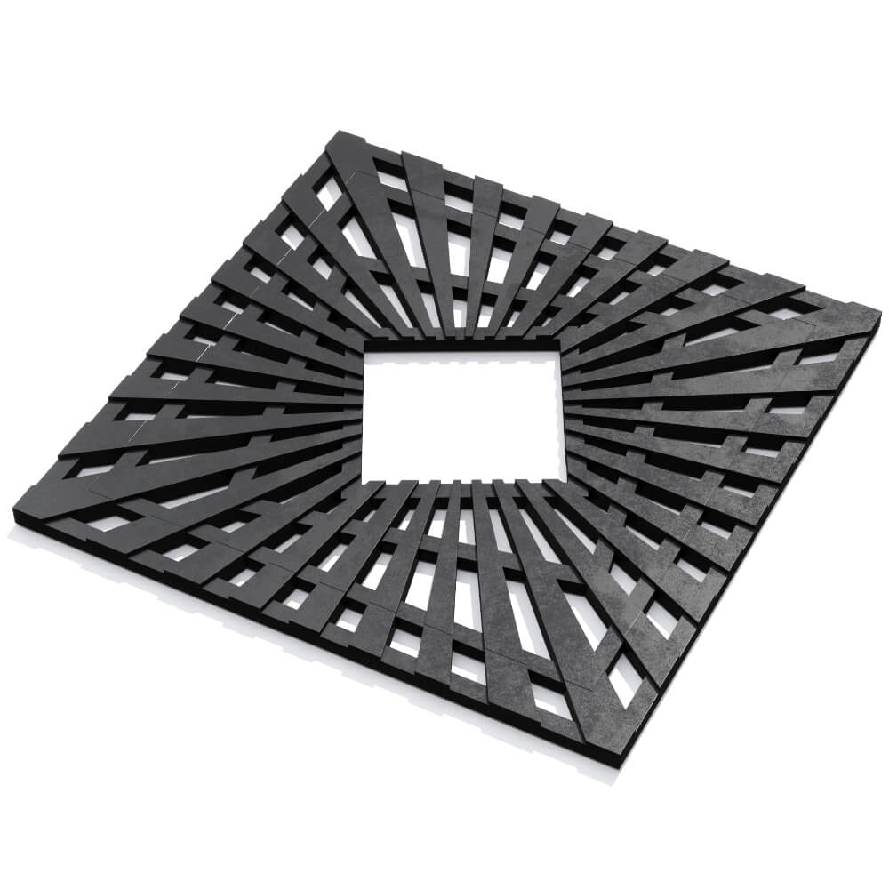 Приствольная решетка для дерева ZKING ATMOSPHERE 1.2х1.2м Черная в Златоусте фото