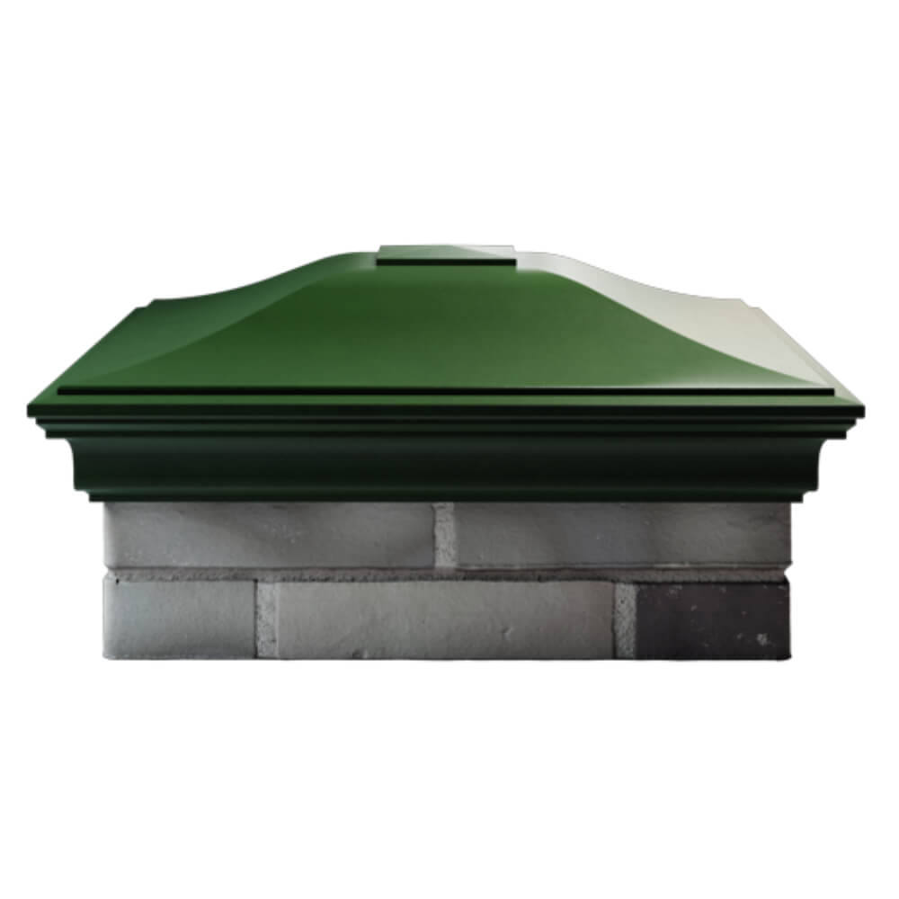 Колпак Zking Монблан Зеленый на столб 2х2 кирпича (515х515мм) в Златоусте фото