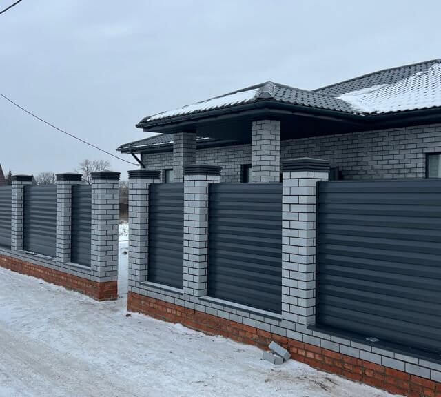 Колпак Zking Бона ХайТек Серый на столб 1.5х1.5 кирпича (385х385мм) в Златоусте фото