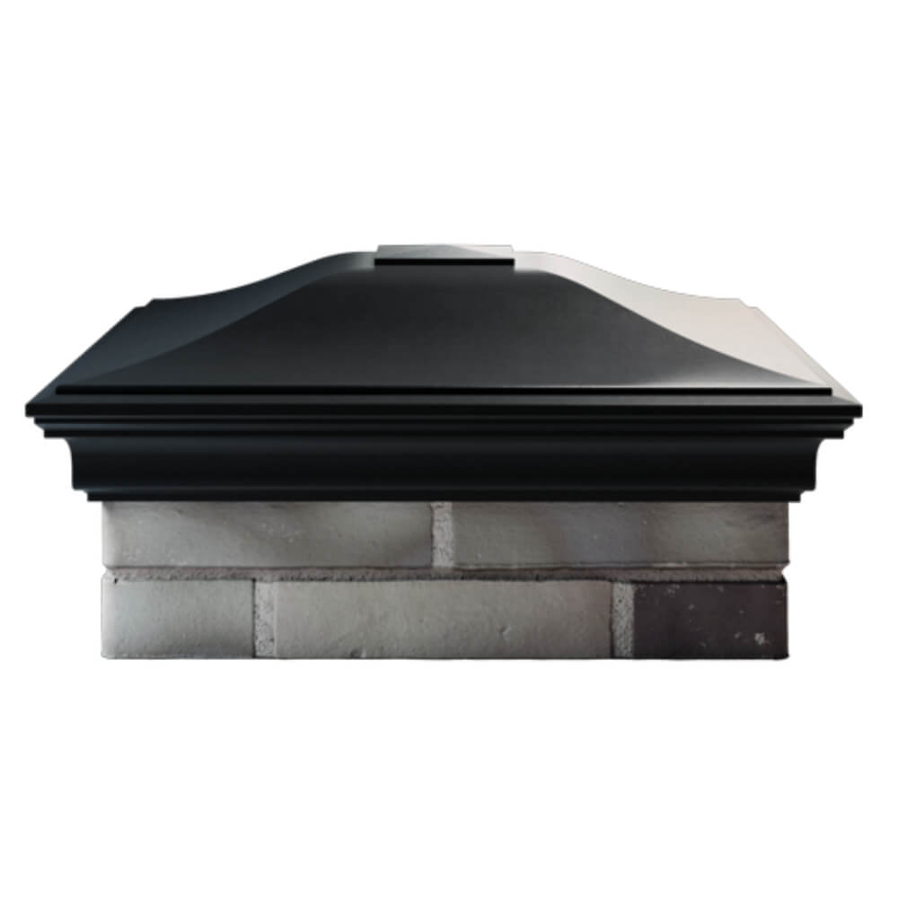 Колпак Zking Монблан Черный на столб 2х2 кирпича (515х515мм) в Златоусте фото