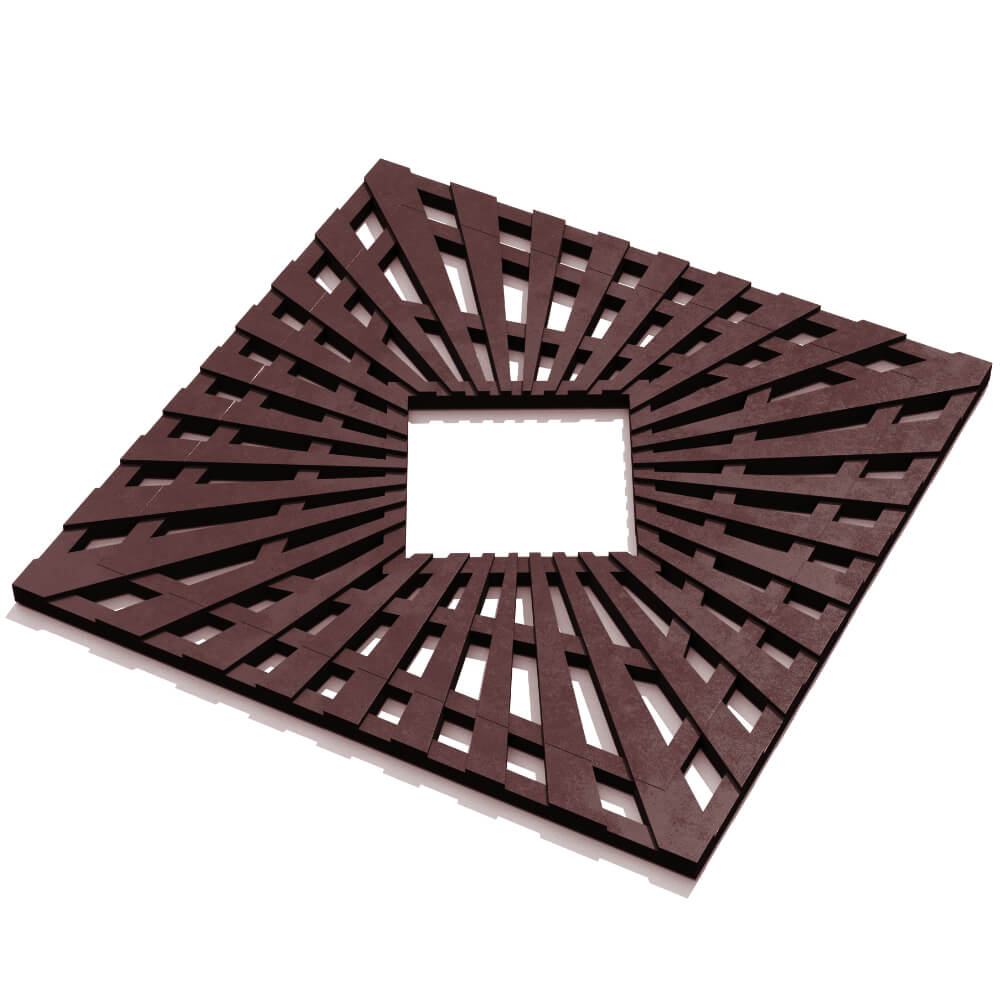 Приствольная решетка для дерева ZKING ATMOSPHERE 1.2х1.2м Коричневая в Златоусте фото