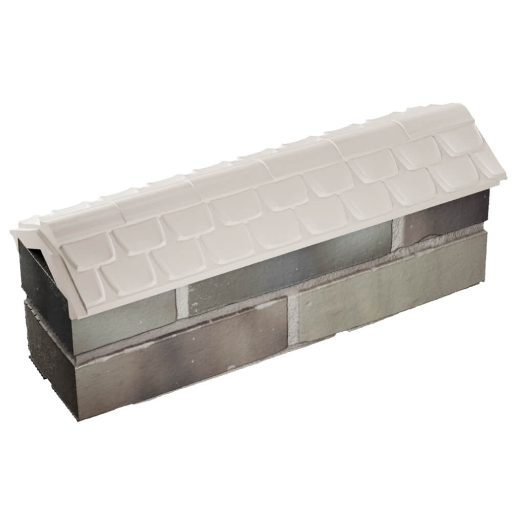 Парапет Zking Эльбрус Бежевый с посадкой на 0.5 кирпича (130мм) в Златоусте фото