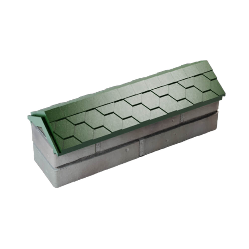 Парапет Zking Эверест Зеленый с посадкой на 0.5 кирпича (130мм) в Златоусте фото