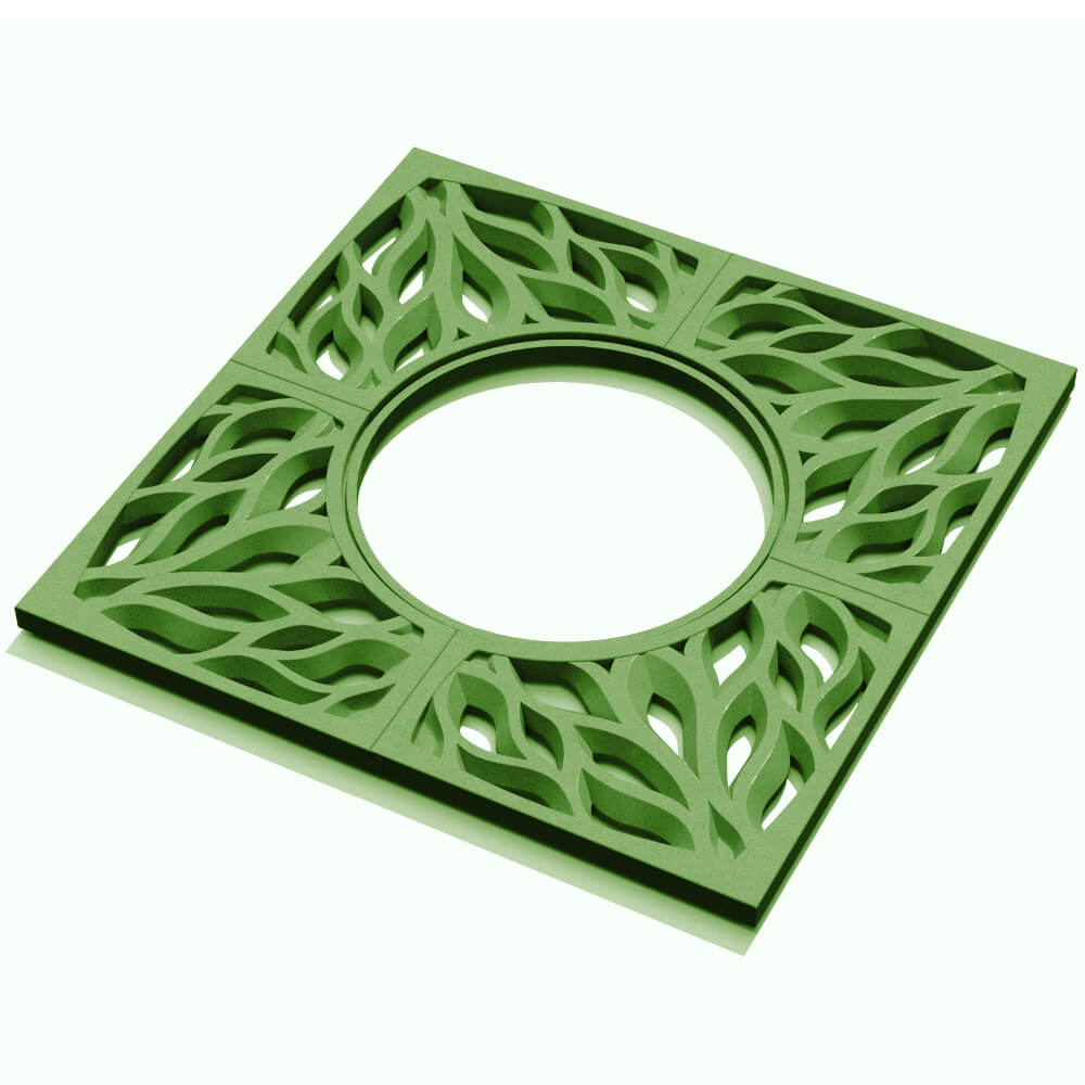 Приствольная решетка для дерева ZKING CRUST 1.2х1.2м Зеленая в Златоусте фото