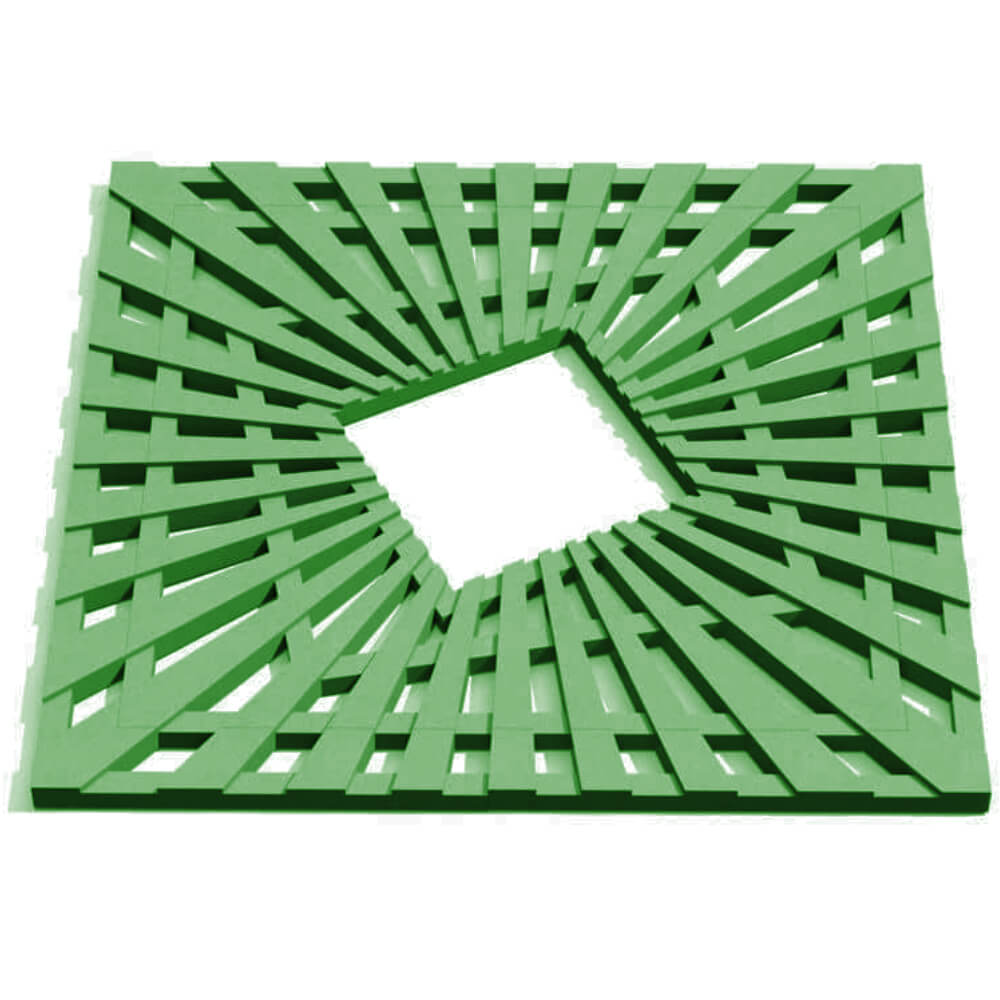 Приствольная решетка для дерева ZKING ATMOSPHERE 1.2х1.2м Зеленая Златоуст фото