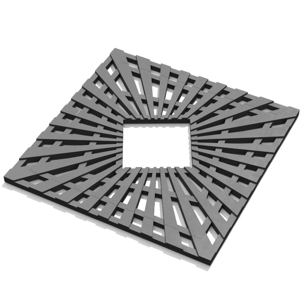 Приствольная решетка для дерева ZKING ATMOSPHERE 1.2х1.2м Серая в Златоусте фото