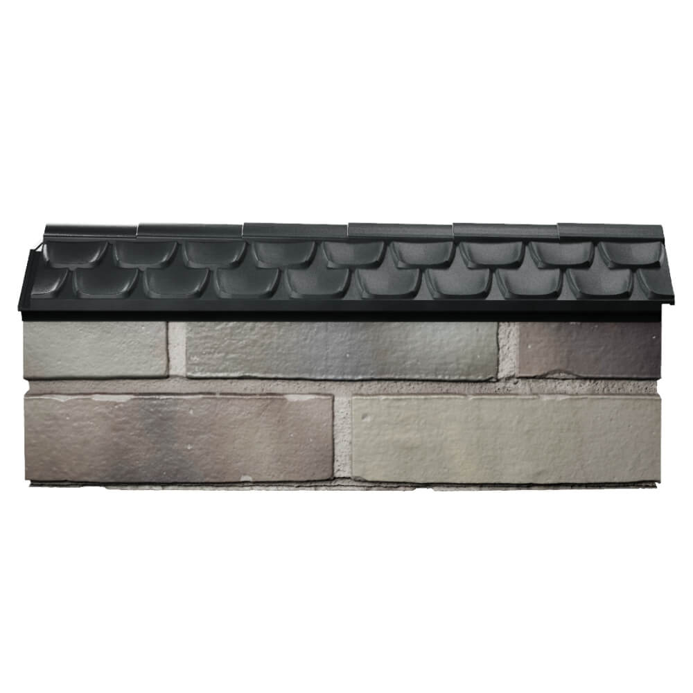 Парапет Zking Эльбрус Черный с посадкой на 0.5 кирпича (130мм) в Златоусте фото