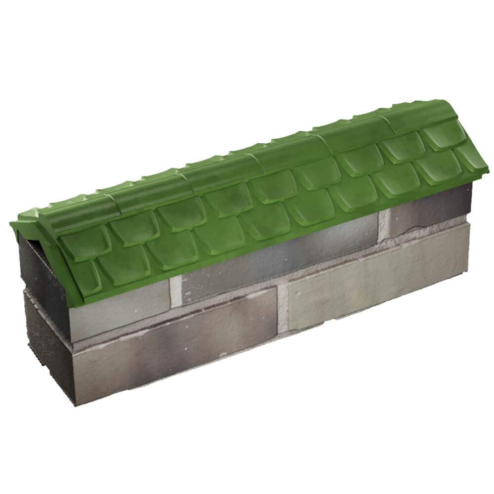 Парапет Zking Эльбрус Зеленый с посадкой на 0.5 кирпича (130мм) в Златоусте фото